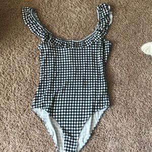 Gingham body suit